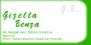 gizella benza business card